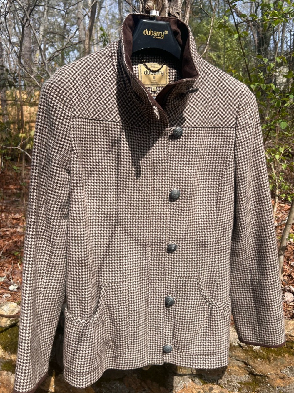 Dubarry of Ireland Bracken Tweed Jacket - Acorn - Women's US Size 8 - EU 38